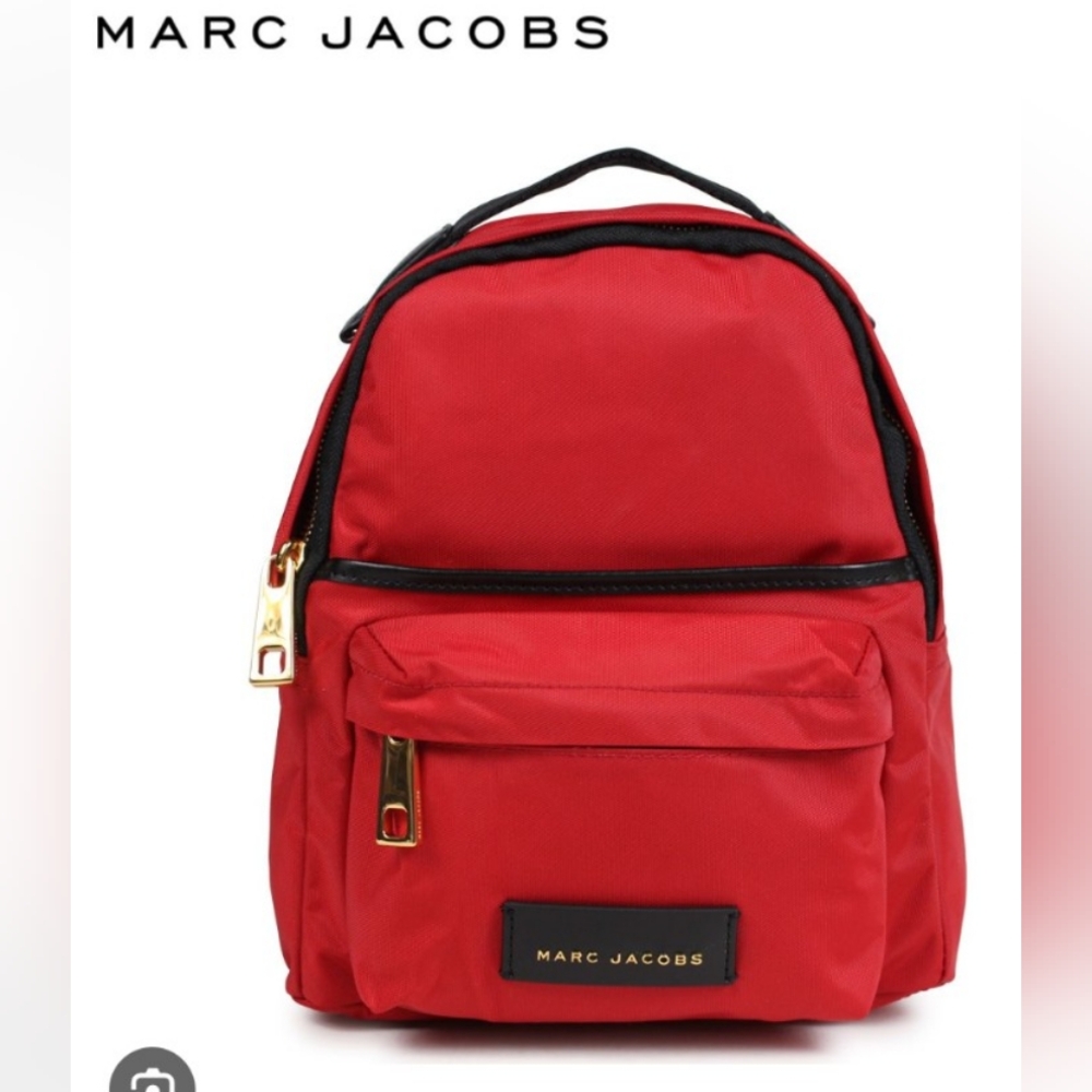 Marc Jacobs Red Nylon Mini Backpack